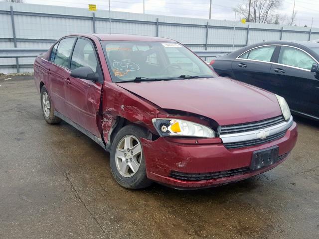 1G1ZT52815F127903 - 2005 CHEVROLET MALIBU LS MAROON photo 1