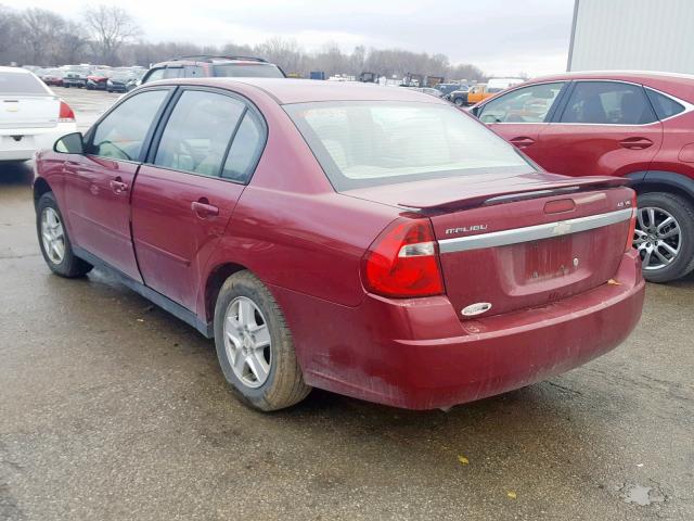 1G1ZT52815F127903 - 2005 CHEVROLET MALIBU LS MAROON photo 3