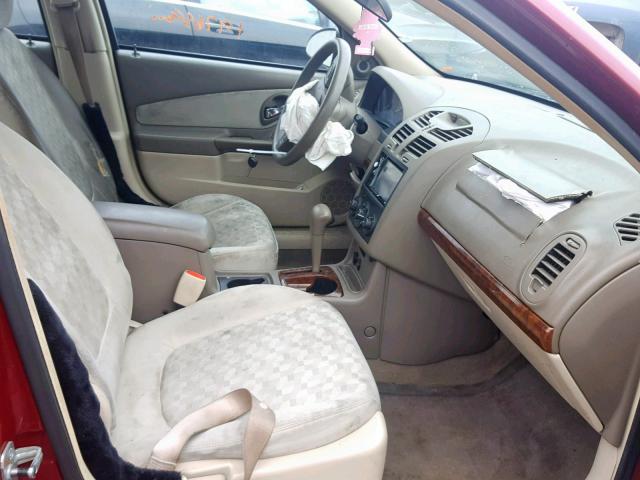 1G1ZT52815F127903 - 2005 CHEVROLET MALIBU LS MAROON photo 5