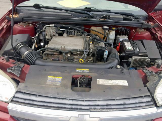 1G1ZT52815F127903 - 2005 CHEVROLET MALIBU LS MAROON photo 7