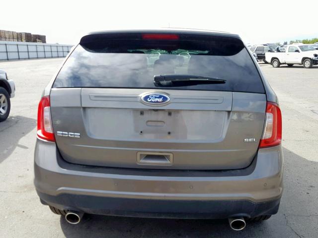 2FMDK3JC5CBA82246 - 2012 FORD EDGE SEL BROWN photo 9