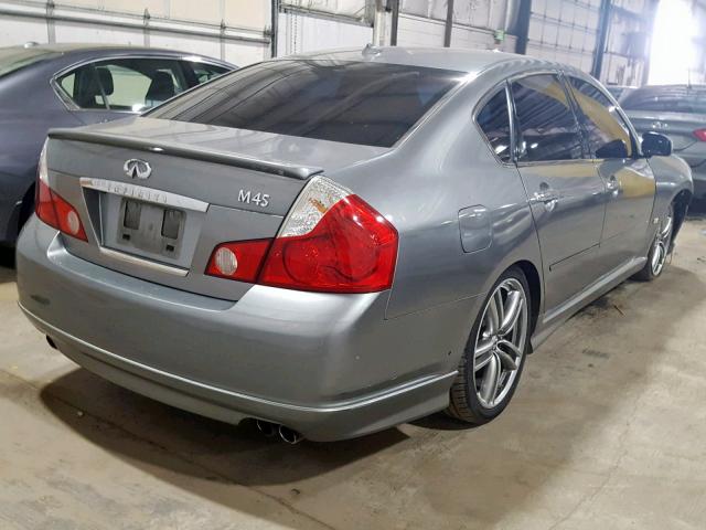 JNKBY01E86M206954 - 2006 INFINITI M45 BASE SILVER photo 4