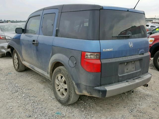 5J6YH18636L015247 - 2006 HONDA ELEMENT EX BLUE photo 3