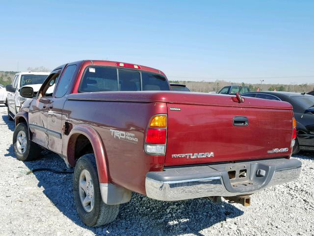 5TBBT44153S428974 - 2003 TOYOTA TUNDRA ACC RED photo 3