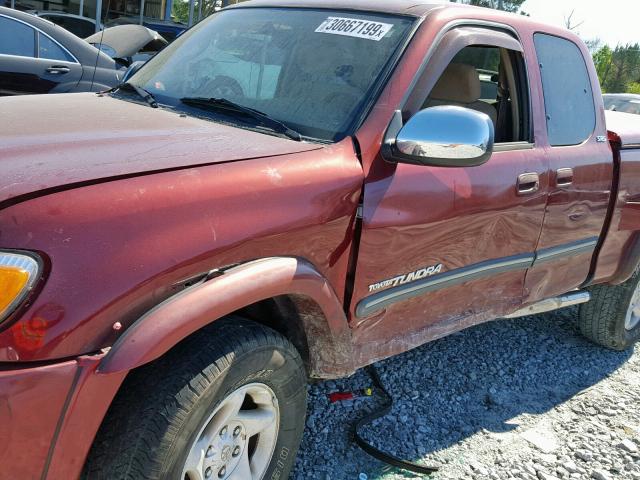 5TBBT44153S428974 - 2003 TOYOTA TUNDRA ACC RED photo 9