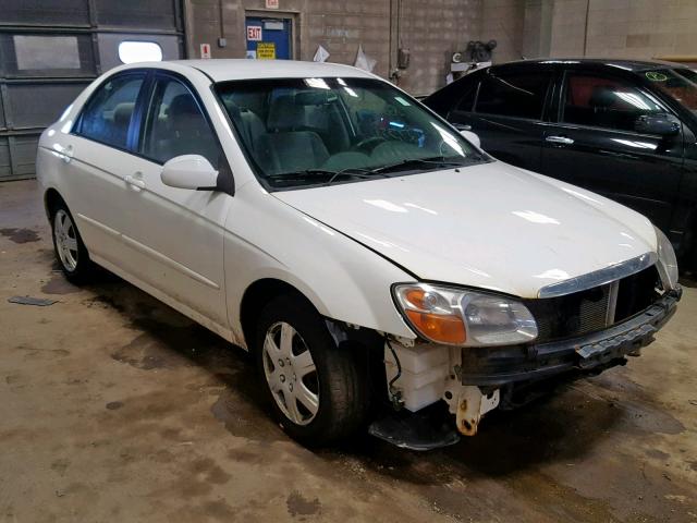 KNAFE221995610456 - 2009 KIA SPECTRA EX WHITE photo 1