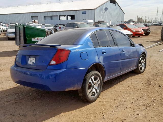 1G8AL54F35Z120086 - 2005 SATURN ION LEVEL BLUE photo 4