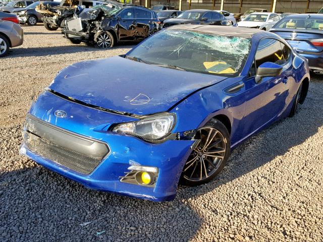 JF1ZCAC1XF8607080 - 2015 SUBARU BRZ 2.0 LI BLUE photo 2