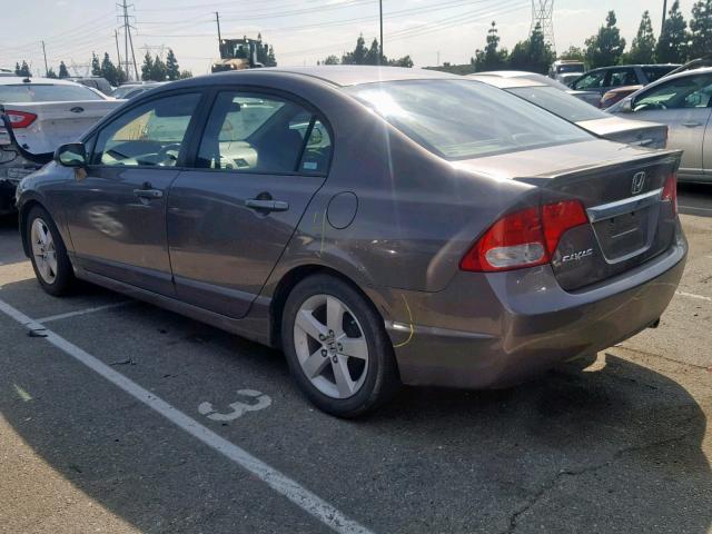 2HGFA16669H510954 - 2009 HONDA CIVIC LX-S BROWN photo 3