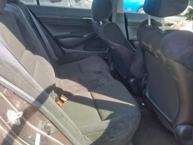 2HGFA16669H510954 - 2009 HONDA CIVIC LX-S 棕色 照片 6