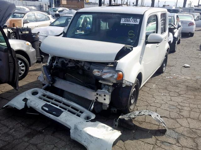 JN8AZ2KRXBT201525 - 2011 NISSAN CUBE BASE WHITE photo 2