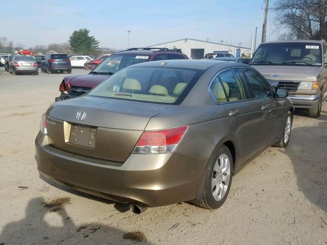 1HGCP26888A021297 - 2008 HONDA ACCORD EXL GOLD photo 4