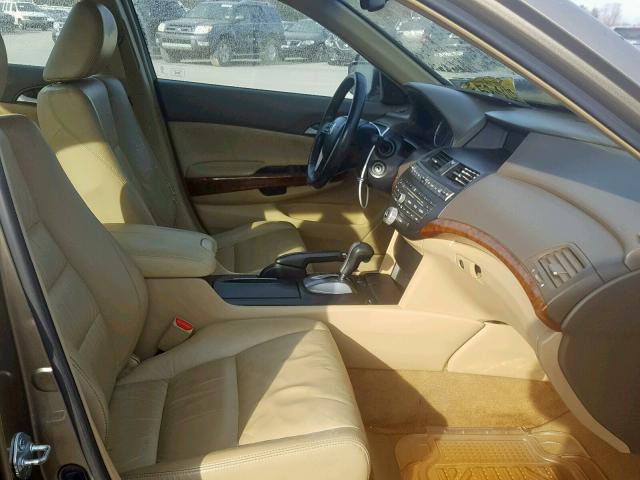 1HGCP26888A021297 - 2008 HONDA ACCORD EXL GOLD photo 5