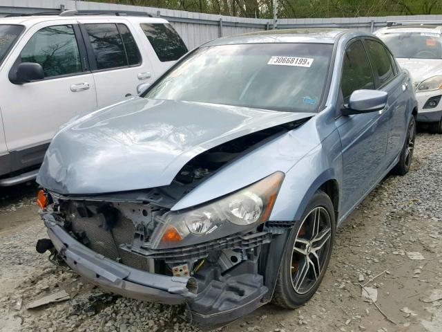 1HGCP3F84BA021293 - 2011 HONDA ACCORD EXL BLUE photo 2