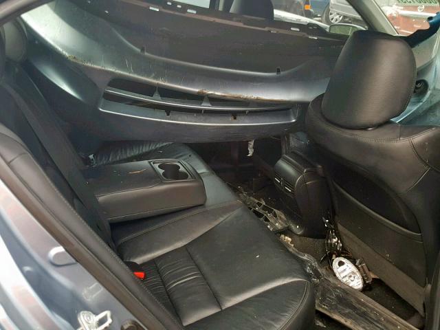 1HGCP3F84BA021293 - 2011 HONDA ACCORD EXL BLUE photo 6