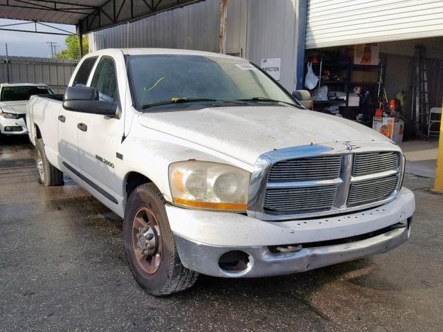 3D7KR28D16G121244 - 2006 DODGE RAM 2500 S WHITE photo 1