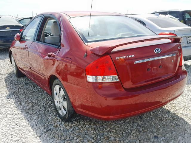 KNAFE221X95622115 - 2009 KIA SPECTRA EX BURGUNDY photo 3