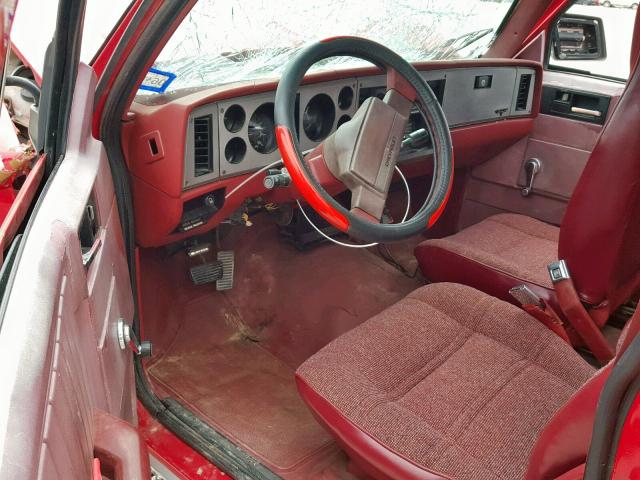 1GCCS14B1E8212696 - 1984 CHEVROLET S TRUCK S1 RED photo 9