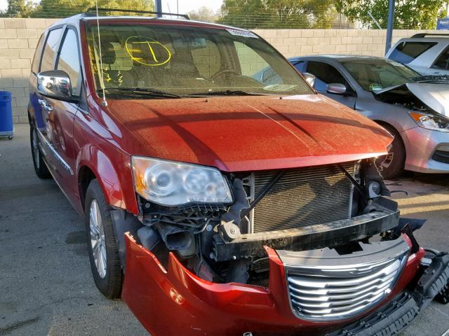 2C4RC1GG5DR645195 - 2013 CHRYSLER TOWN & COU BURGUNDY photo 1