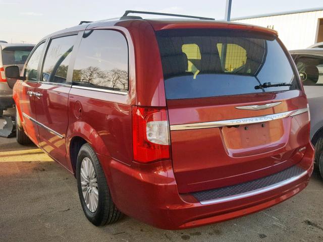 2C4RC1GG5DR645195 - 2013 CHRYSLER TOWN & COU BURGUNDY photo 3