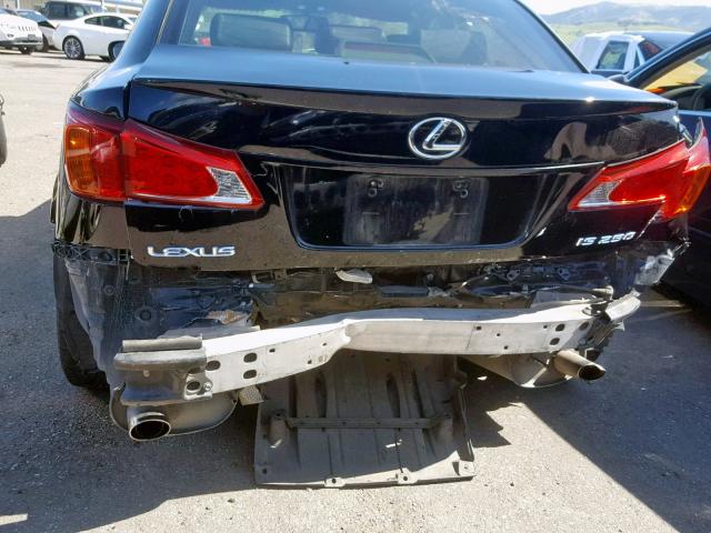 JTHBF5C23A5114465 - 2010 LEXUS IS 250 BLACK photo 9