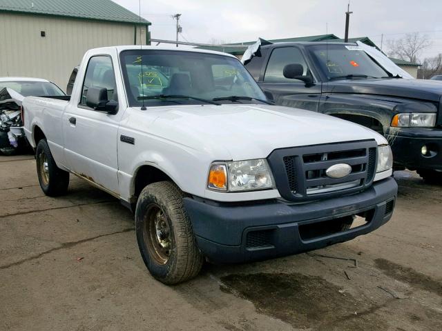 1FTYR10D87PA60403 - 2007 FORD RANGER WHITE photo 1