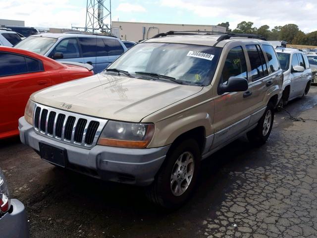 1J4G248S6YC312057 - 2000 JEEP GRAND CHER TAN photo 2