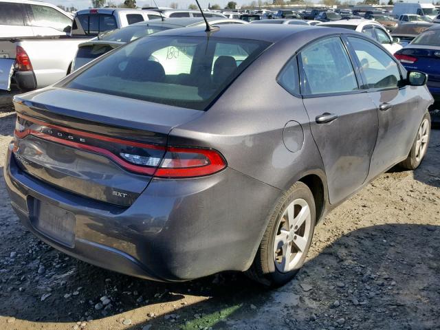 1C3CDFBB0FD265137 - 2015 DODGE DART SXT CHARCOAL photo 4