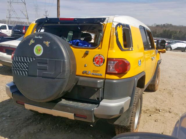 JTEZU11F58K001712 - 2008 TOYOTA FJ CRUISER YELLOW photo 4