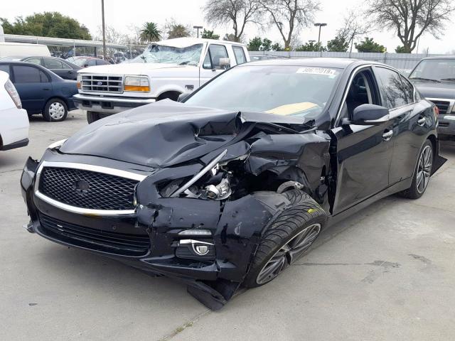 JN1BV7AP0EM671346 - 2014 INFINITI Q50 BASE BLACK photo 2