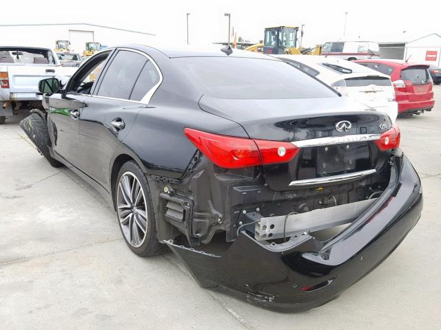 JN1BV7AP0EM671346 - 2014 INFINITI Q50 BASE BLACK photo 3