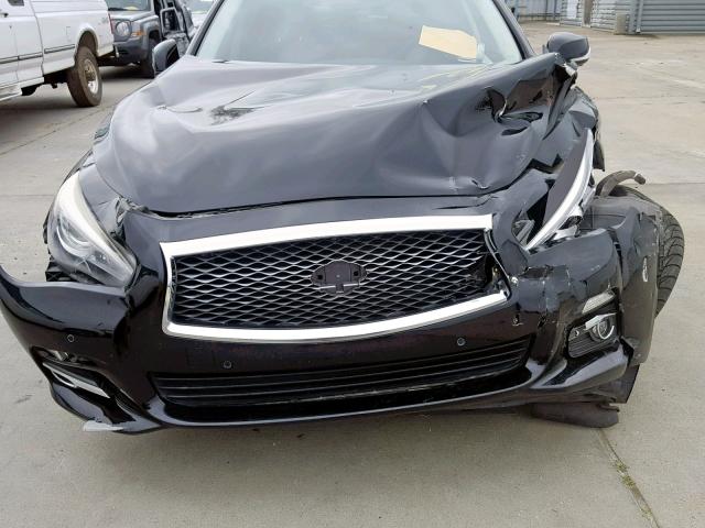 JN1BV7AP0EM671346 - 2014 INFINITI Q50 BASE BLACK photo 7