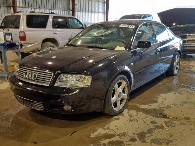 WAULD64B53N044239 - 2003 AUDI A6 2.7T QU BLACK photo 2