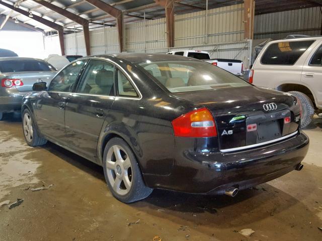 WAULD64B53N044239 - 2003 AUDI A6 2.7T QU BLACK photo 3