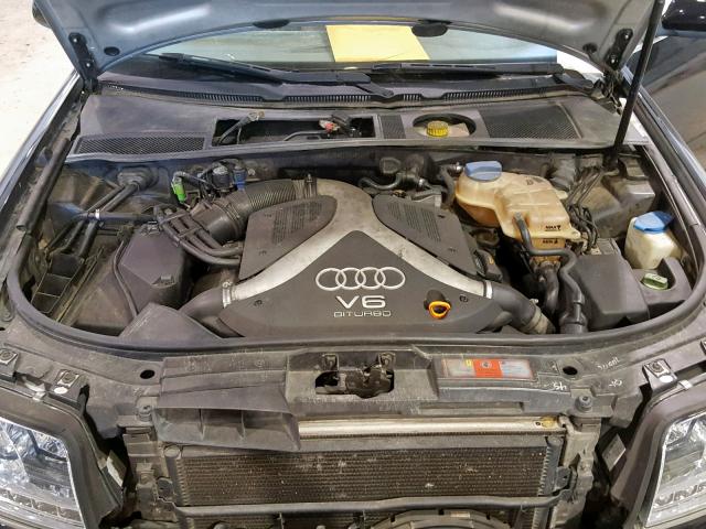 WAULD64B53N044239 - 2003 AUDI A6 2.7T QU BLACK photo 7