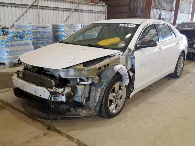 1G1ZA5E0XA4104640 - 2010 CHEVROLET MALIBU LS WHITE photo 2