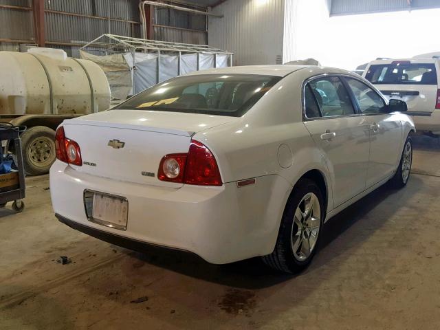 1G1ZA5E0XA4104640 - 2010 CHEVROLET MALIBU LS WHITE photo 4
