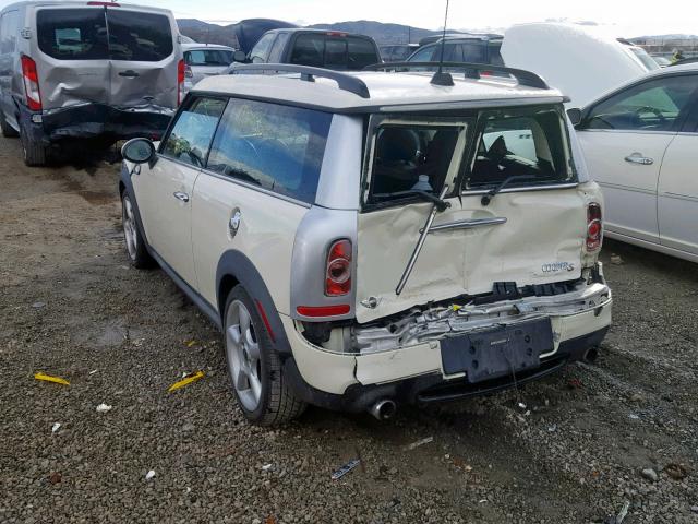 WMWZG3C58BTY31112 - 2011 MINI COOPER S C WHITE photo 3