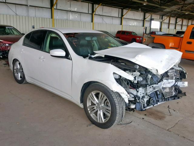 JN1DV6AP1CM812537 - 2012 INFINITI G25 BASE WHITE photo 1