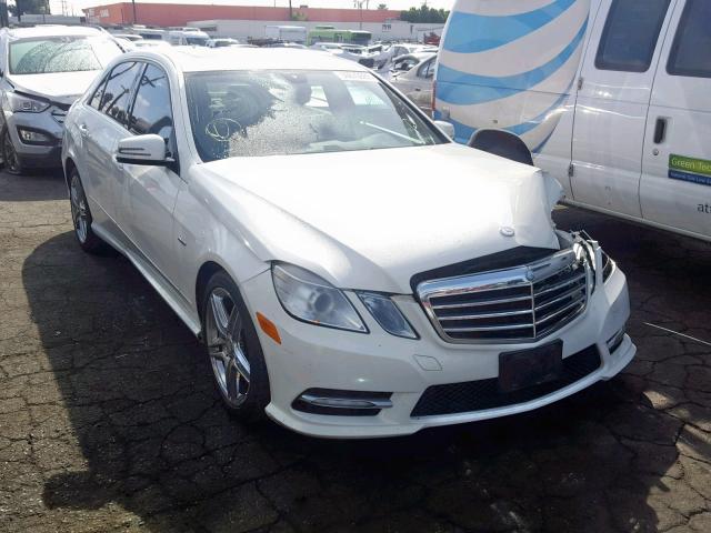 WDDHF5KB0CA592517 - 2012 MERCEDES-BENZ E 350 WHITE photo 1