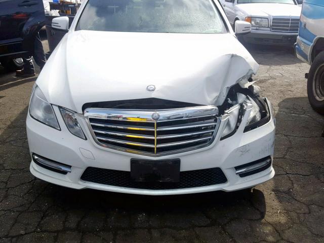 WDDHF5KB0CA592517 - 2012 MERCEDES-BENZ E 350 WHITE photo 7