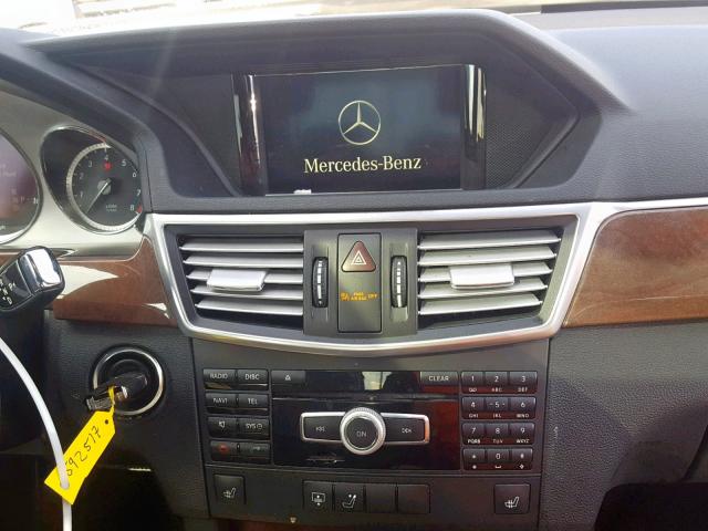 WDDHF5KB0CA592517 - 2012 MERCEDES-BENZ E 350 WHITE photo 9