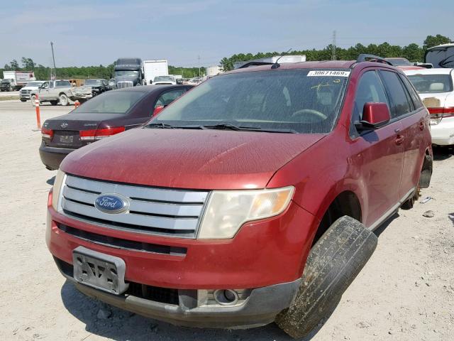 2FMDK38C37BA89675 - 2007 FORD EDGE SEL RED photo 2