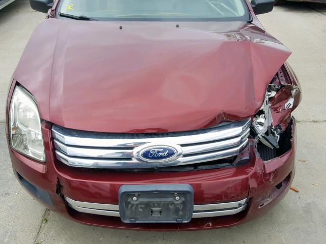 3FAHP06Z77R252297 - 2007 FORD FUSION S BURGUNDY photo 7