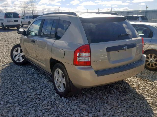 1J4FF47B39D158565 - 2009 JEEP COMPASS SP GOLD photo 3