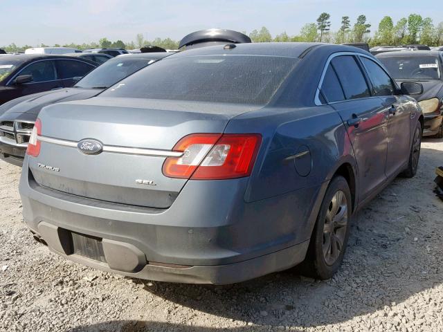 1FAHP2EW7AG138463 - 2010 FORD TAURUS SEL BLUE photo 4