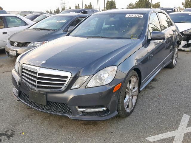 WDDHF5KB2DA675335 - 2013 MERCEDES-BENZ E 350 CHARCOAL photo 2