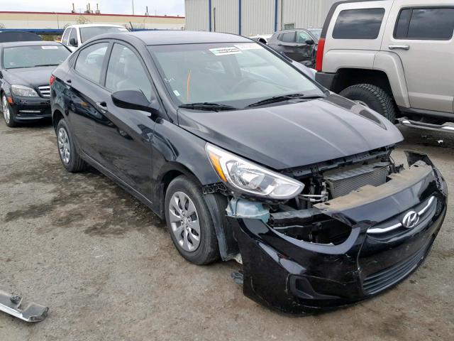 KMHCT4AE7HU378452 - 2017 HYUNDAI ACCENT SE BLACK photo 1