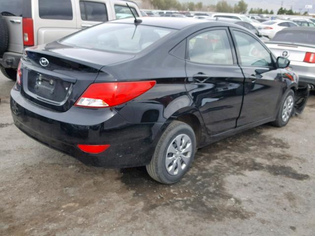 KMHCT4AE7HU378452 - 2017 HYUNDAI ACCENT SE BLACK photo 4