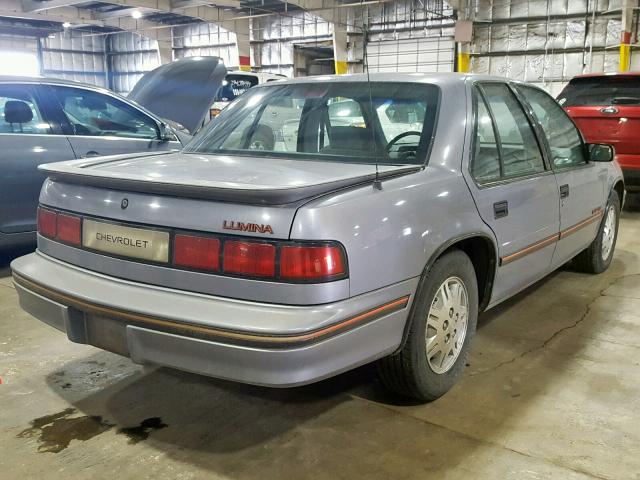 2G1WN54T9M9208492 - 1991 CHEVROLET LUMINA EUR SILVER photo 4